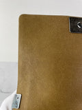 CHANEL Dark Gold Metallic Calfskin Quilted Medium Boy Flap Bag