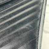 SAINT LAURENT Black Large Envelope Shoulder/Crossbody Bag
