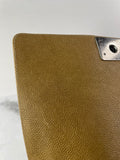 CHANEL Dark Gold Metallic Calfskin Quilted Medium Boy Flap Bag