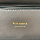 Burberry COFFEE Dark Brown Medium Leather Elizabeth Shoulder Bag
