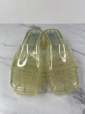 GUCCI Transparent PVC Logo Block Heel Slide Sandals Size 36