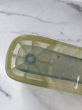 GUCCI Transparent PVC Logo Block Heel Slide Sandals Size 36