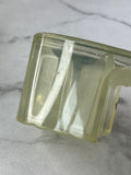 GUCCI Transparent PVC Logo Block Heel Slide Sandals Size 36