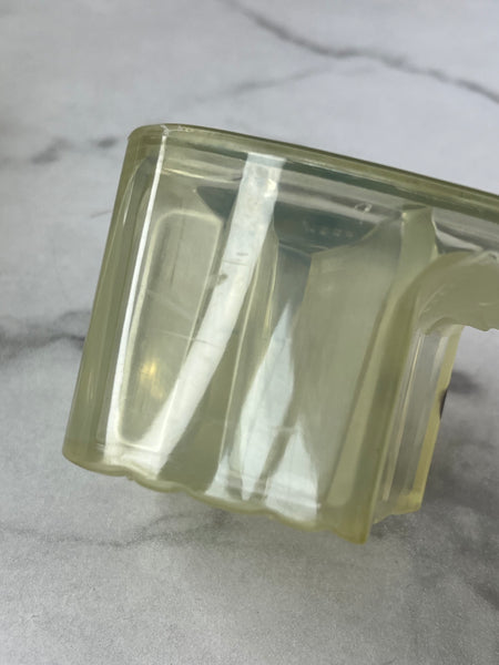 GUCCI Transparent PVC Logo Block Heel Slide Sandals Size 36