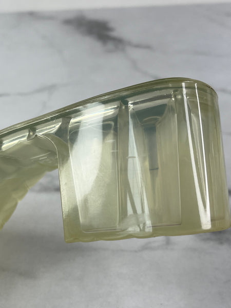 GUCCI Transparent PVC Logo Block Heel Slide Sandals Size 36