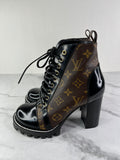 LOUIS VUITTON Monogram Star Trail Ankle Boots Size 37