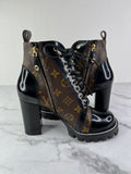 LOUIS VUITTON Monogram Star Trail Ankle Boots Size 37