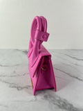 JACQUEMUS Pink Smooth Calfskin Le Chiquito Noeud Crossbody/Shoulder Bag