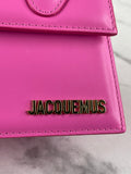 JACQUEMUS Pink Smooth Calfskin Le Chiquito Noeud Crossbody/Shoulder Bag