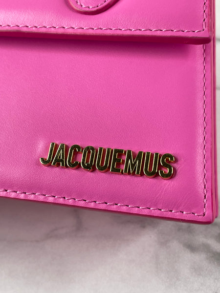 JACQUEMUS Pink Smooth Calfskin Le Chiquito Noeud Crossbody/Shoulder Bag