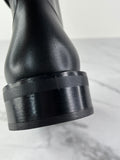 LOUIS VUITTON Black Calfskin Wonderland Flat Ranger Boots Size 36.5