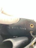 LOUIS VUITTON Black Calfskin Wonderland Flat Ranger Boots Size 36.5