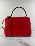 Louis Vuitton Red Epi Cluny MM Shoulder Bag