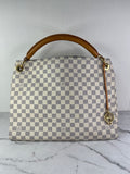 LOUIS VUITTON Damier Azur Artsy MM Shoulder Bag