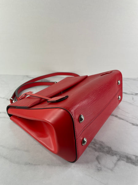 Louis Vuitton Red Epi Cluny MM Shoulder Bag