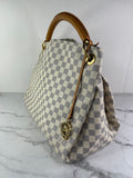 LOUIS VUITTON Damier Azur Artsy MM Shoulder Bag