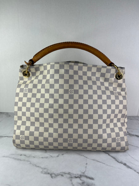 LOUIS VUITTON Damier Azur Artsy MM Shoulder Bag