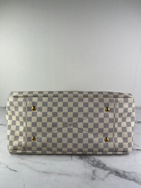 LOUIS VUITTON Damier Azur Artsy MM Shoulder Bag