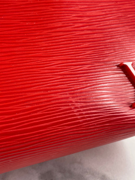 Louis Vuitton Red Epi Cluny MM Shoulder Bag