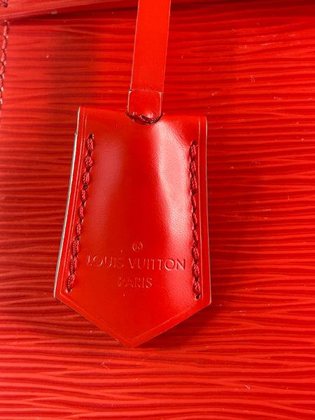 Louis Vuitton Red Epi Cluny MM Shoulder Bag