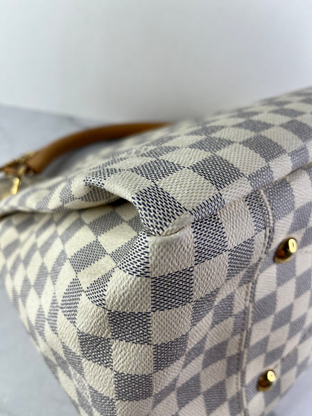 LOUIS VUITTON Damier Azur Artsy MM Shoulder Bag