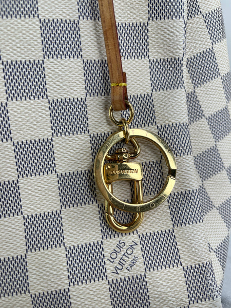 LOUIS VUITTON Damier Azur Artsy MM Shoulder Bag