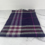 Burberry Purple Cashmere Scarf