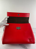 Louis Vuitton Red Epi Cluny MM Shoulder Bag