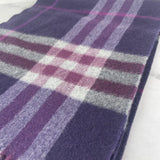 Burberry Purple Cashmere Scarf