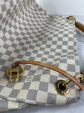 LOUIS VUITTON Damier Azur Artsy MM Shoulder Bag