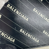 GUCCI X BALENCIAGA Black Calfskin Logo Print Small Dionysus Shoulder Bag