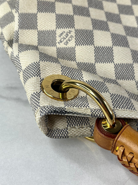 LOUIS VUITTON Damier Azur Artsy MM Shoulder Bag