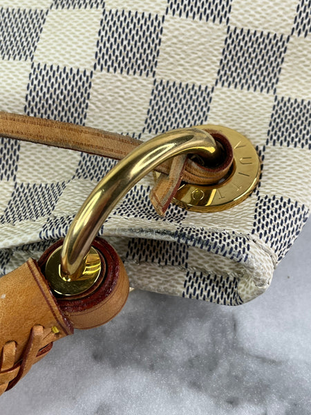 LOUIS VUITTON Damier Azur Artsy MM Shoulder Bag