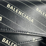 GUCCI X BALENCIAGA Black Calfskin Logo Print Small Dionysus Shoulder Bag