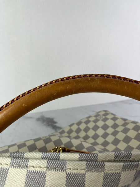 LOUIS VUITTON Damier Azur Artsy MM Shoulder Bag