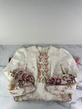 Zimmermann Linen The Dancer Hummingbird Mini Dress in Alabaster Garden Floral Size 0 (XS or US 2/4)