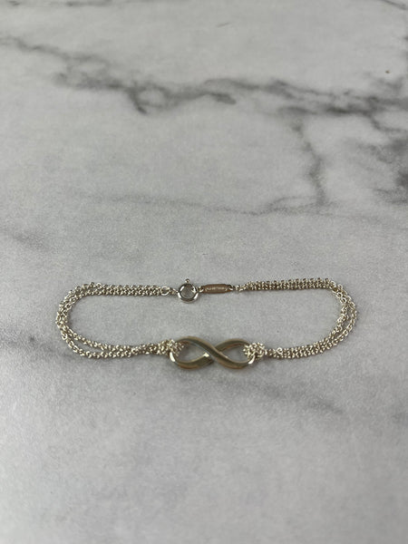 Tiffany Sterling silver infinity bracelet