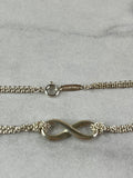 Tiffany Sterling silver infinity bracelet