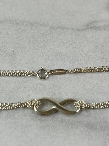 Tiffany Sterling silver infinity bracelet