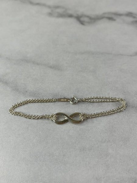Tiffany Sterling silver infinity bracelet