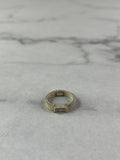 Tiffany Sterling Silver Diamond Narrow Somerset Ring Size 4