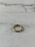 Tiffany Sterling Silver Diamond Narrow Somerset Ring Size 4