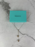 Tiffany Double Heart Pendant Necklace in sterling silver
