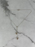 Tiffany Double Heart Pendant Necklace in sterling silver