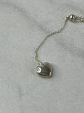 Tiffany Double Heart Pendant Necklace in sterling silver