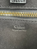 Chloé Black Shiny Calfskin Marcie Small Leather Hobo Shoulder Bag