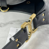 Chloé Black Shiny Calfskin Marcie Small Leather Hobo Shoulder Bag