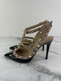 Valentino Black/Poudre Patent Rockstud Pumps Size 35.5