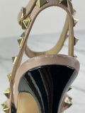 Valentino Black/Poudre Patent Rockstud Pumps Size 35.5