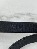 CHANEL CC Brown Leopard Print Patent Leather Skinny Belt Size 75/30